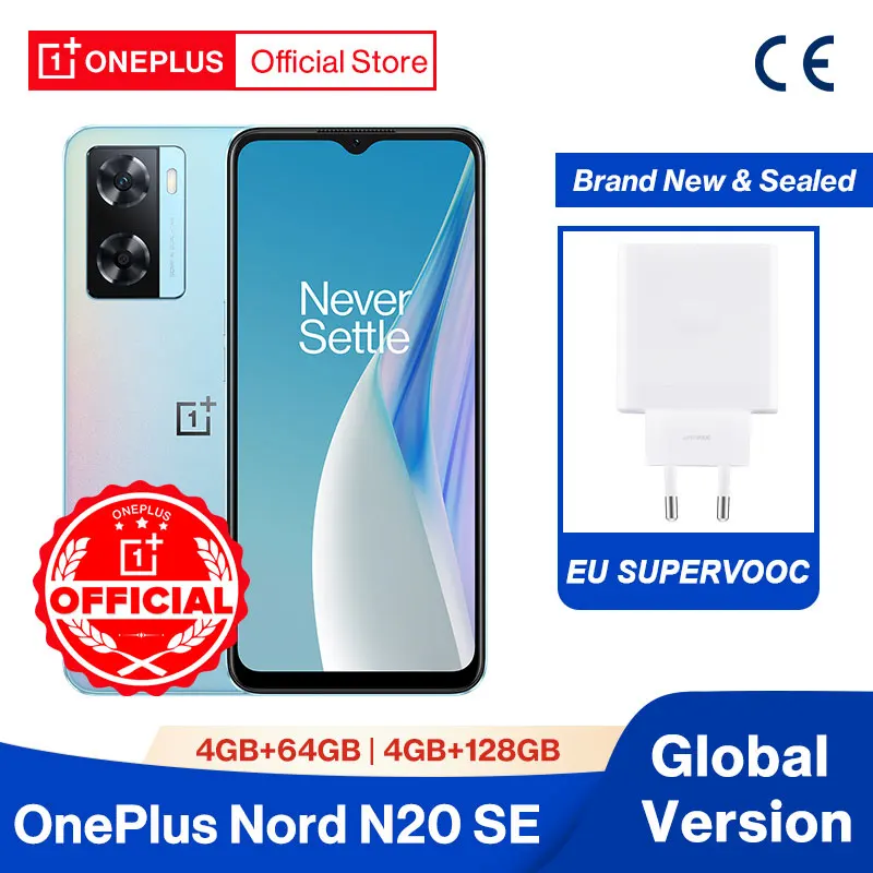 Oneplus Nord N20 Se N 20 Versione Globale 4Gb 128Gb 33W Supervooc 5000Mah Batteria Cellulare 50Mp Fotocamera Cellulare
