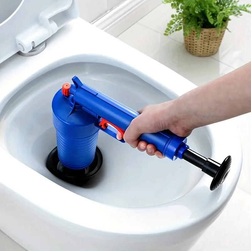 

Unclog Your Toilet/Sink/Bathtub Instantly with this Air Pressure Drain Pump Pipe Dredge Tool!