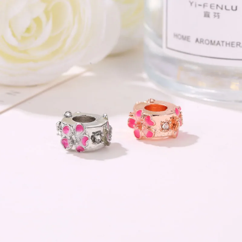 wholesale DIY Fashion flowers Charm for making accessories for diy jewelry alloy pendants bracelets beads ENM792