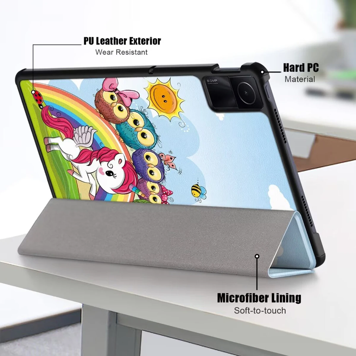 Flip Stand Smart Cover para Xiaomi Tablet Case Auto Dormir Wake Funda Redmi Pad se 10.61 Pad5 Pad6 11 - Imagem 4