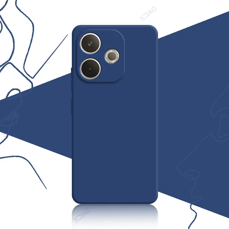 Luxury Dual Liner Shockproof Phone Cover - Square Liquid Silicone Coque Shield