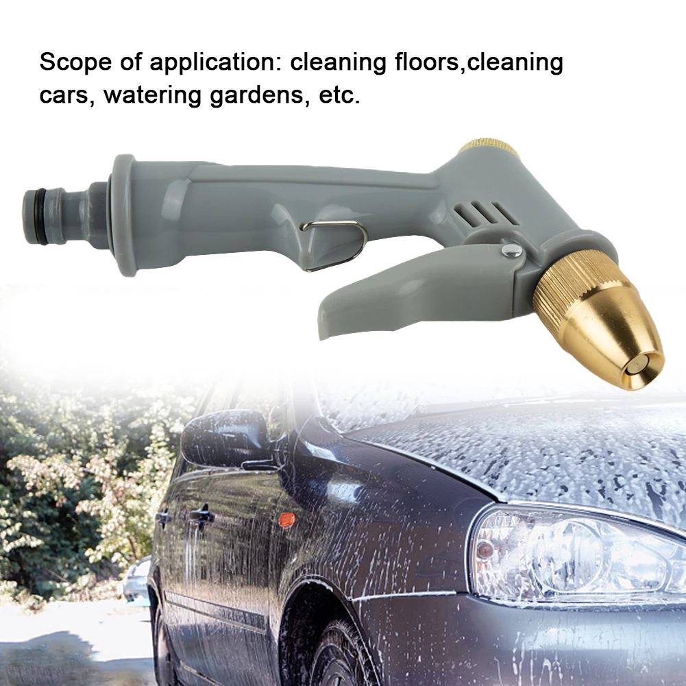

Durable High Quality Hot Sale Spray Gun Wash Hose Pipes 10*17cm Water Spray Gun Watering Flowers Car Garden Lawn