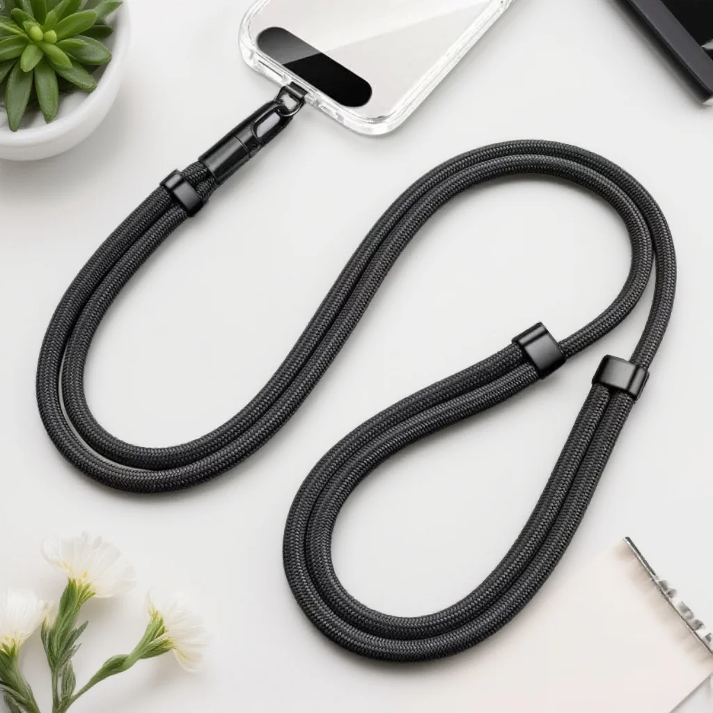 Universal Phone Lanyard Clip Upgraded Anti-Drop 360&deg; Rotation Adjustable Neck Crossbody Strap Compatible All Phone