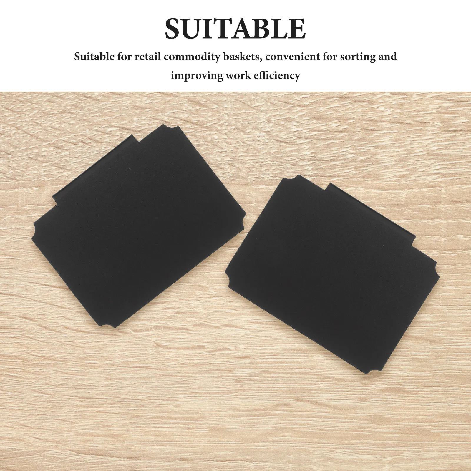 12개 무광 블랙 클립형 라벨, 쓰고 지울 수 있는 재사용 가능 드라이 이레이즈 태그, 바구니 라벨 클립, 식료품 저장실 정리 바구니 라벨 클립
