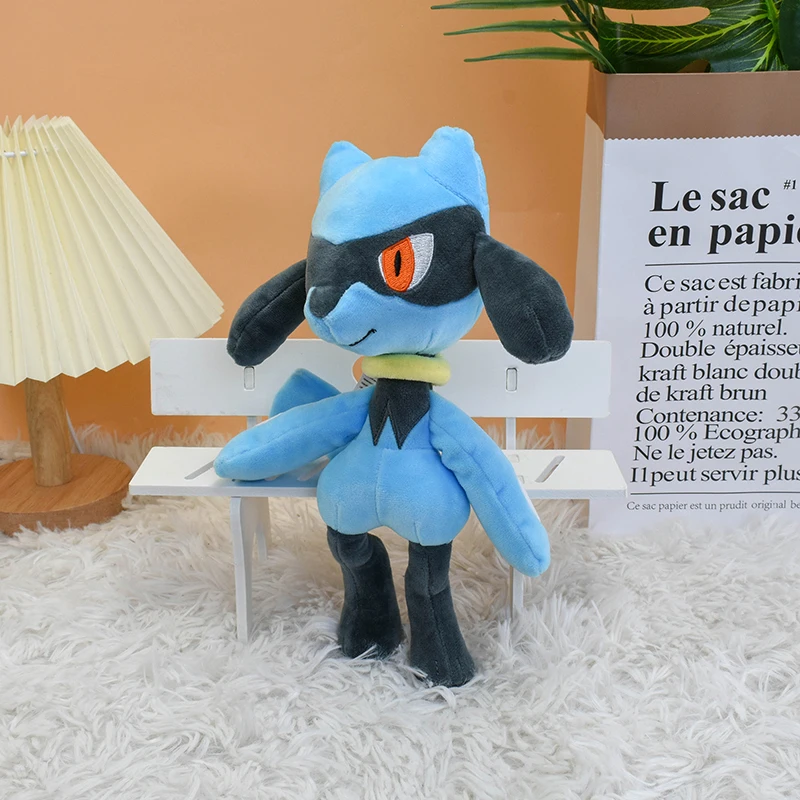 새로운 Riolu Kawaii 부드러운 플러시 장난감 귀여운 애니메이션 포켓 몬스터 박제 동물 Peluche 인형 생일 축제 선물