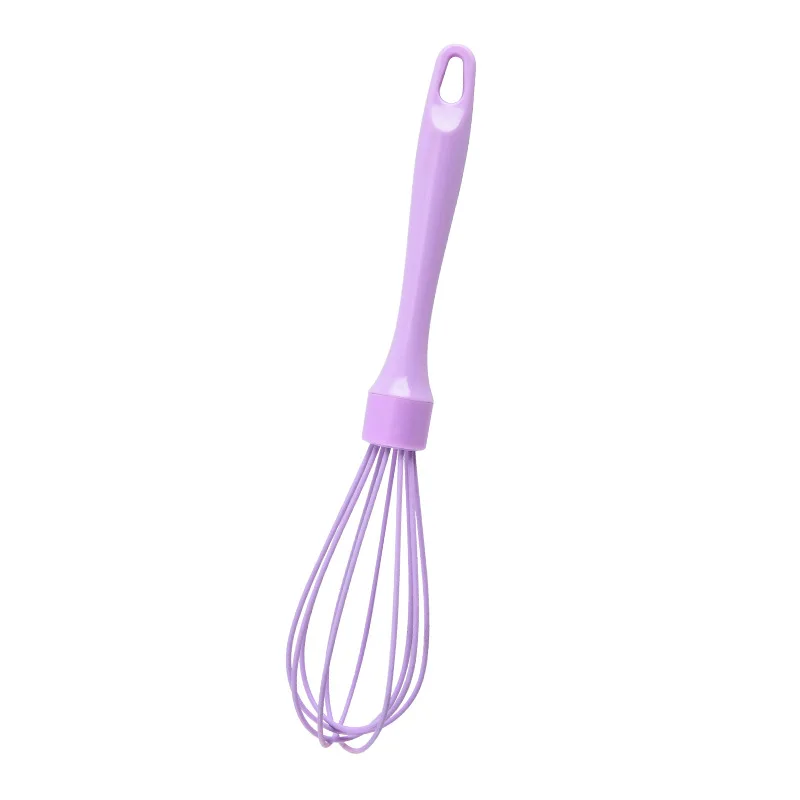 Egg Beater Rotary Whisk Electric Whisk Handheld Electric Whisk Ball Whisk Wire Whisk Egg Yolk Mixer 1PC 25cm Heat Resistant Silicone Hand-Held Egg Whisk Egg Pastry Cooking Baking Mixing Tools