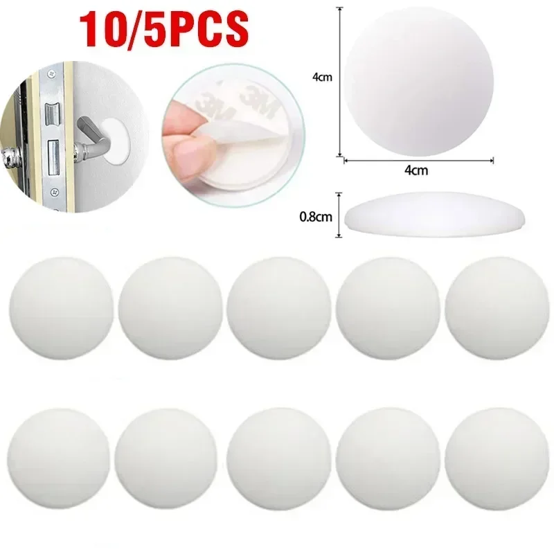 Silicone door stoppers,rubber door stoppers 10PCS Door Stops Rubber Wall Protectors Guards Self Adhesive Door Handle Bumper Stoppers Protective Plug Non-slip Muffler