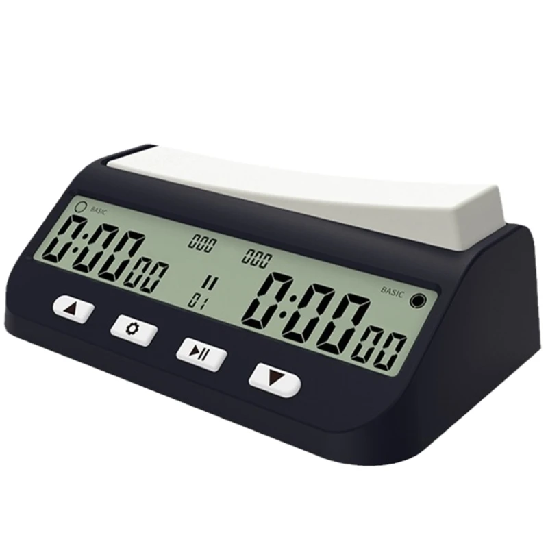 

Y1UC Chess Clock Digital Timer Digital Display Profession International Chess Timer ABS Count Down Game Timer for Board Game