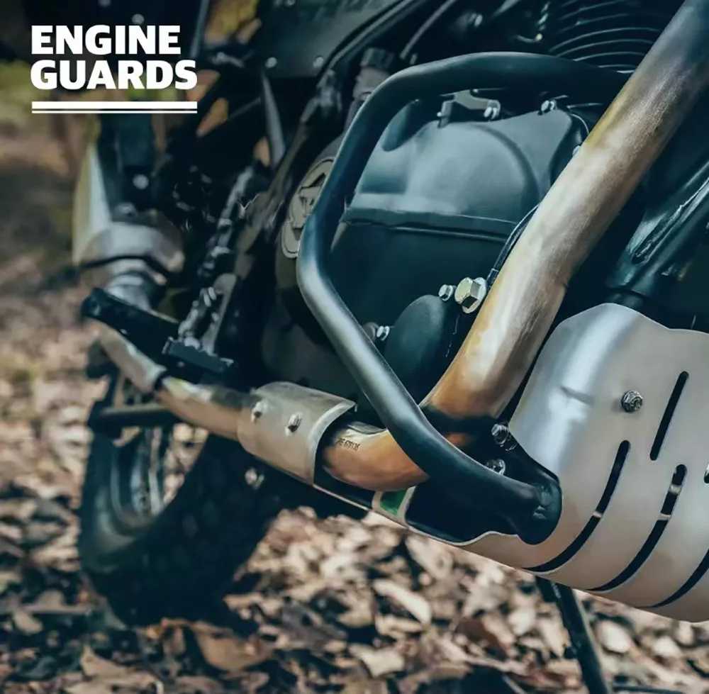 

Для Royal Enfield Гималайский 411/400 2018-2021 дорожный аварийный стержень сиденья боковая коробка защита двигателя защитный бампер рамы