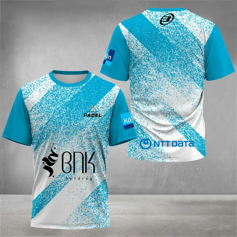 Breathable Outdoor Tennis T-Shirt Summer New Padel Men's Clothing High Quality Printed O-Neck Short Sleeve Sports T-Shirts