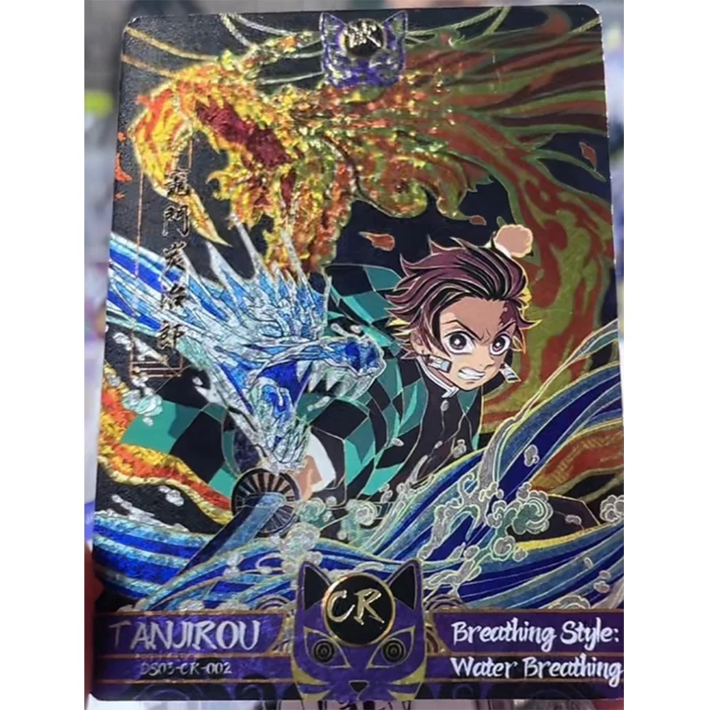 Anime Demon Slayer Kamado Nezuko Agatsuma Zenitsu Kochou Shinobu Kanroji Mitsuri Collectible Cards Birthday Gifts Children's Toy