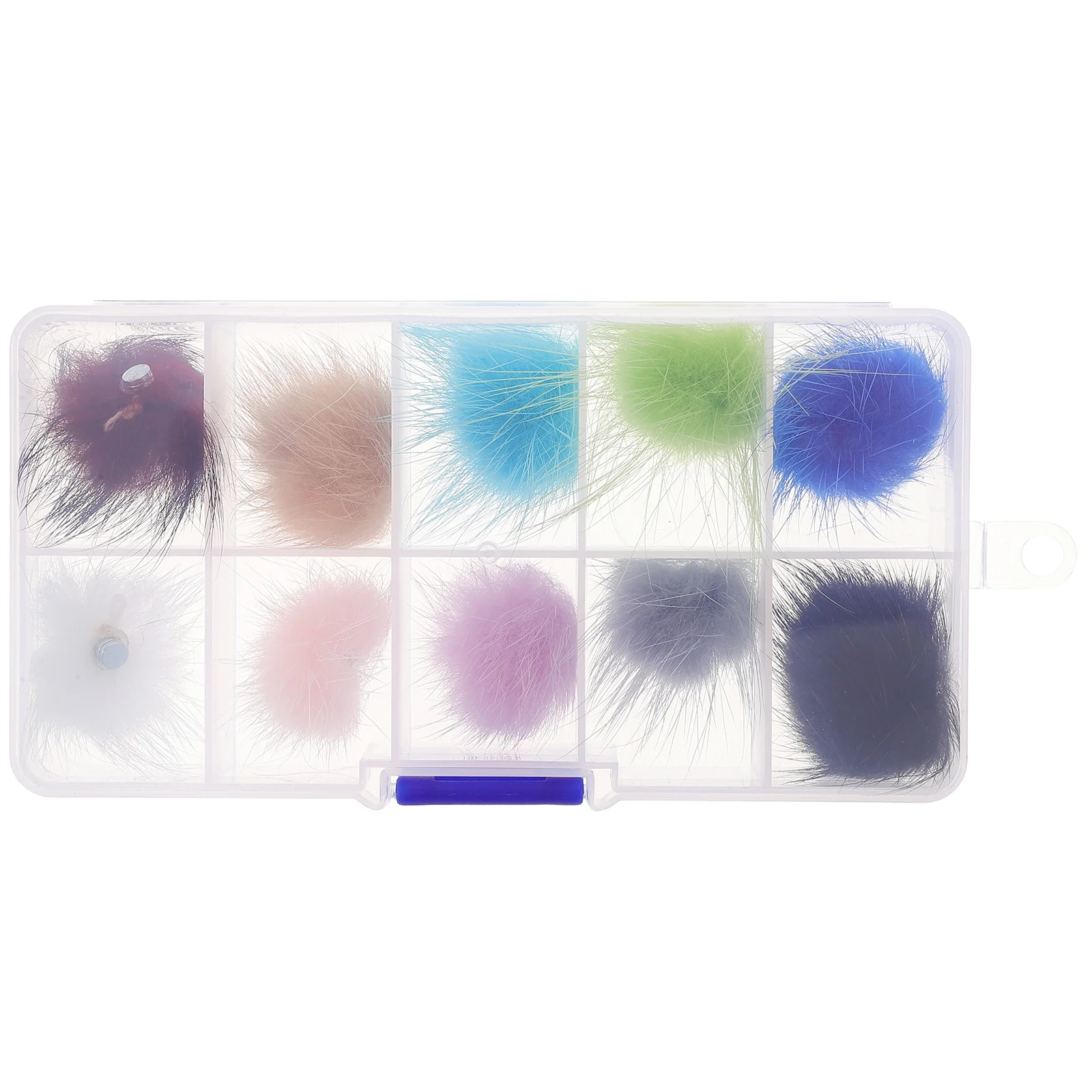 

Nail Set Pompom Decorations Magnets Detachable Manicure Plush Velvet