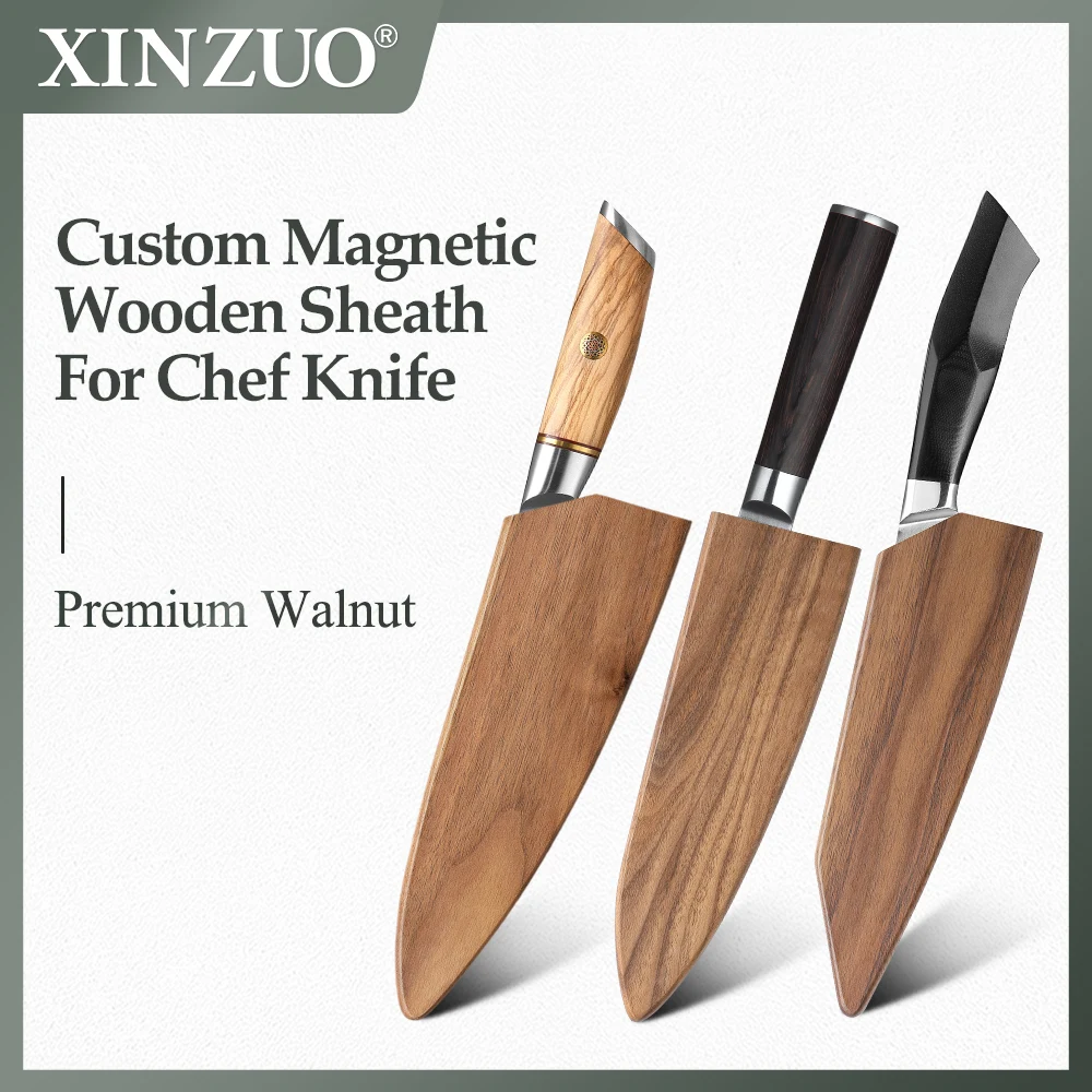 

XINZUO Wooden Sheath Premium Walnut Durable Wooden Sheath Suitable For XINZUO Chef Knife