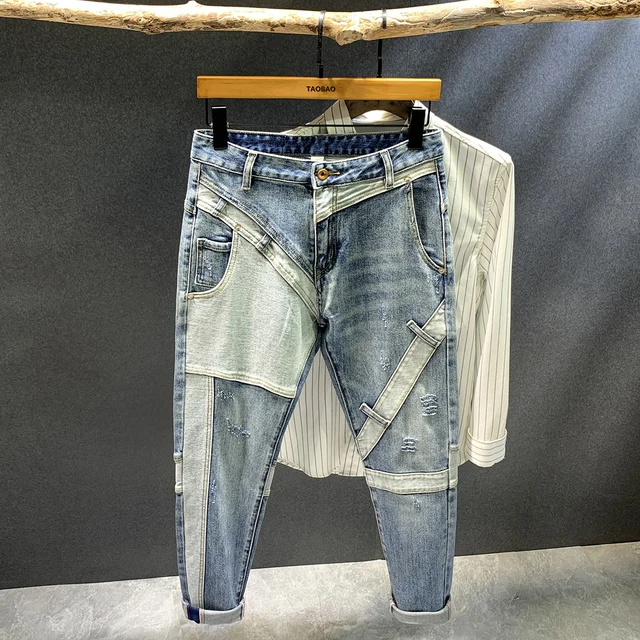Jean Mish Mash Délavé Taille 28W/32L - Neuf Avec étiquettes, Coupe Tapered, Fermeture éclair Et Poches