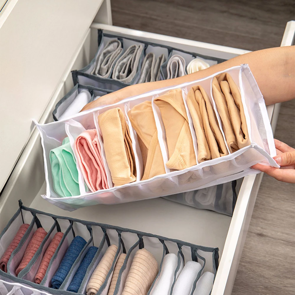 Clothes Organizer Drawer Divider Underwear Bra Socks Panty Storage Boxes