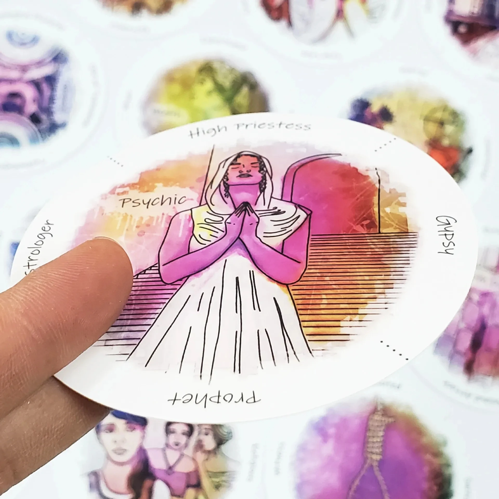 Uncover Your Past Life Oracle Cards Tarot Deck Round Shape 87 Cards Fortune Telling Divination Oracle Card Tarots Games 4