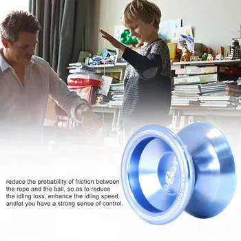Professional Aluminum Alloy 8 Ball KK Bearing with String for Kids Outside Sports Toy 3