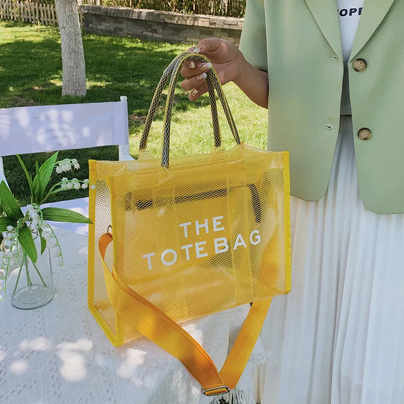 Summer The Tote Bags For Women Brand Designer Luxury Clear Beach