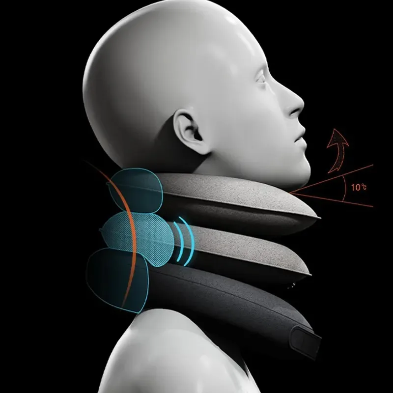 Ensanchador de cuello inflable, dispositivo de tracción de aire para cuello,  almohada Cervical suave impermeable - AliExpress