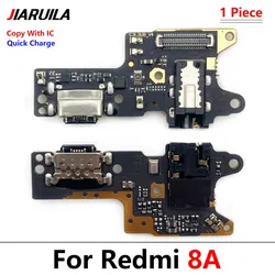 Enhanced USB Charging Port Board Flex Cable Connector with Built - In Microphone (For Redmi 8A With IC)