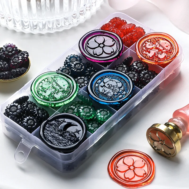 Translucent Wax Sealing Beads for Cards Envelopes Wedding Invitations Birthday Gift Wine Packages Letter Sealing 100 Pcs