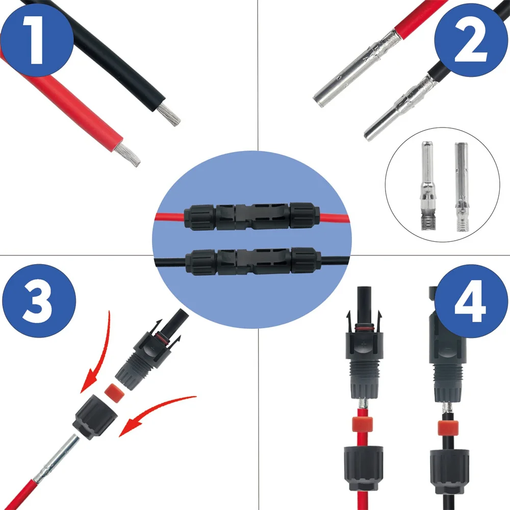 Achetez en gros Solaire Câble Mc4 Y Connecteur Paire 6mm Solaire