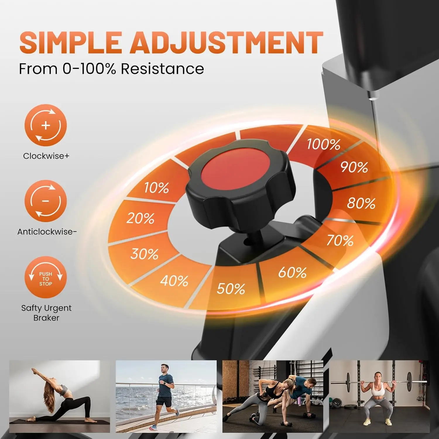 Bike, Stationary Bikes for Home Gym,Workout Bike With Belt Drive,Indoor Cycling Bike With Digital Display & Comfortable