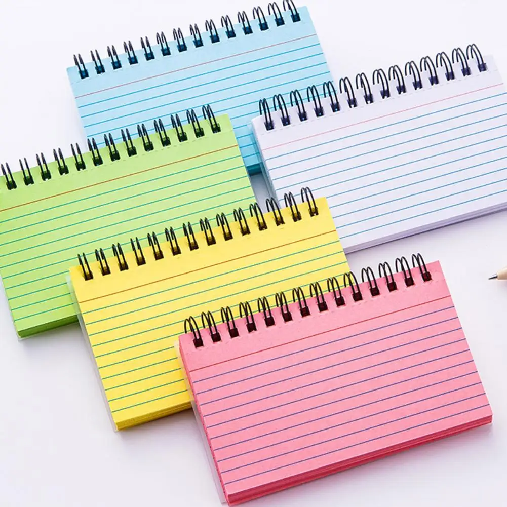 Multifunctional Message Pad Academic Lightweight  Memo Pad Small Spiral Notebook   for Library  Notebook