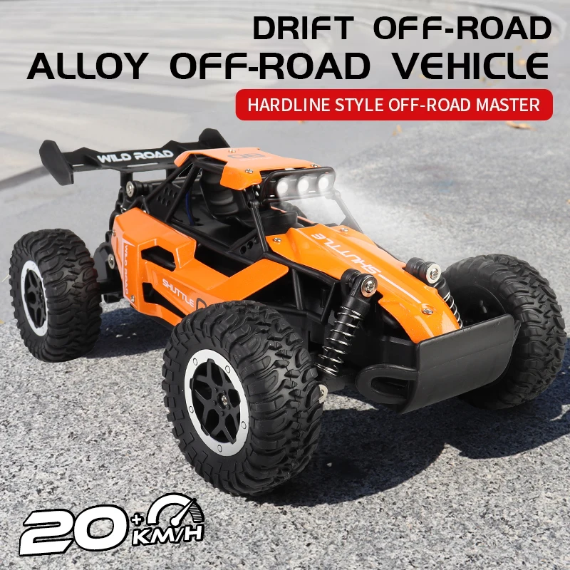 ZWN 1:16/1:20 2.4G Model RC Car With LED Light 2WD Off-road Remote Control Climbing Vehicle Outdoor Cars Toy Gifts for Kids 3