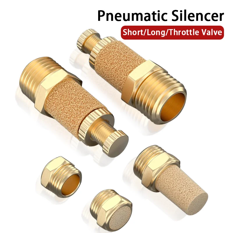 

Pneumatic Brass Exhaust Muffler BSL M5 1/8" 1/4" 3/8" 1/2" Silencers Fitting Noise Filter Reducer Connector Coppe