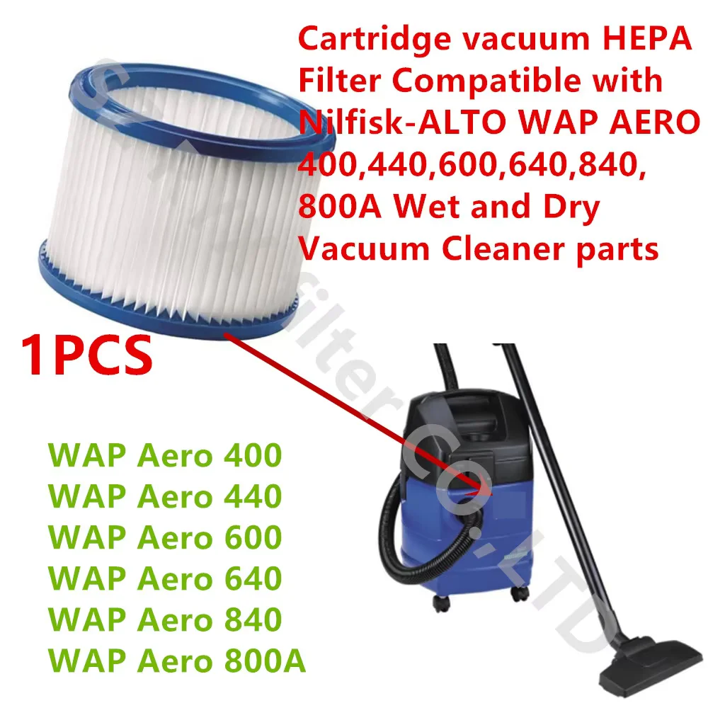 HEPA Vacuum Filter HEPA Filter For Nilfisk Alto Wap Vacuums - Cartridge ...
