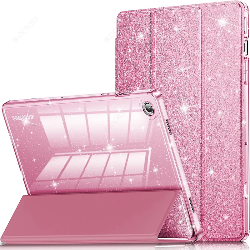 Elegant Sparkling Tablet Cover with Pencil Holder