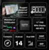 AGM P2 Active 11" FHD Rugged Tablet, IP68 Waterproof/Dustproof, 8GB RAM+256GB, Android 14, G99, Widevine L1 P2W Durable Pad 2