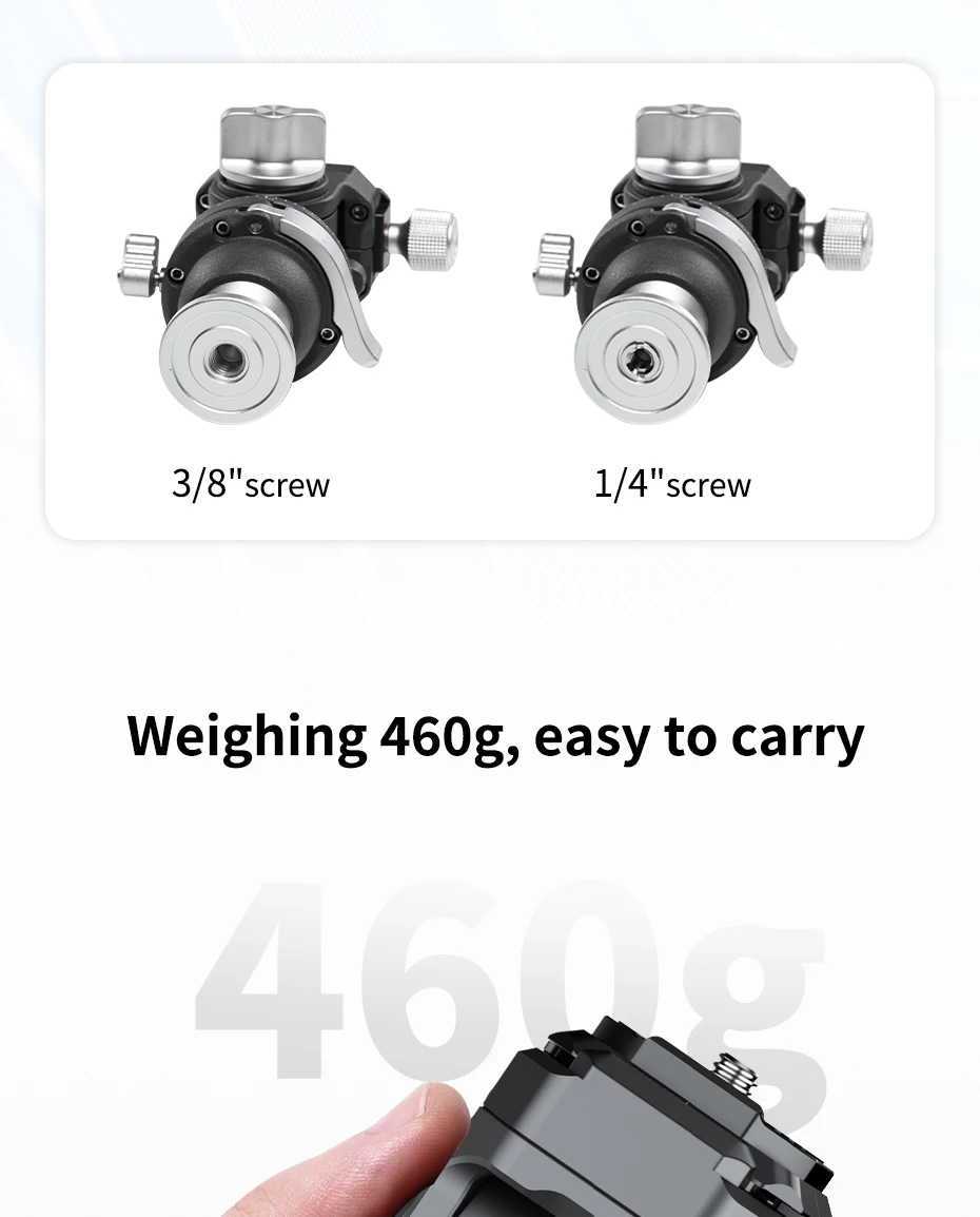 EH09 Inverted Ball Head for Tripod Arca-Swiss Compatible Support Vertical&Horizo
