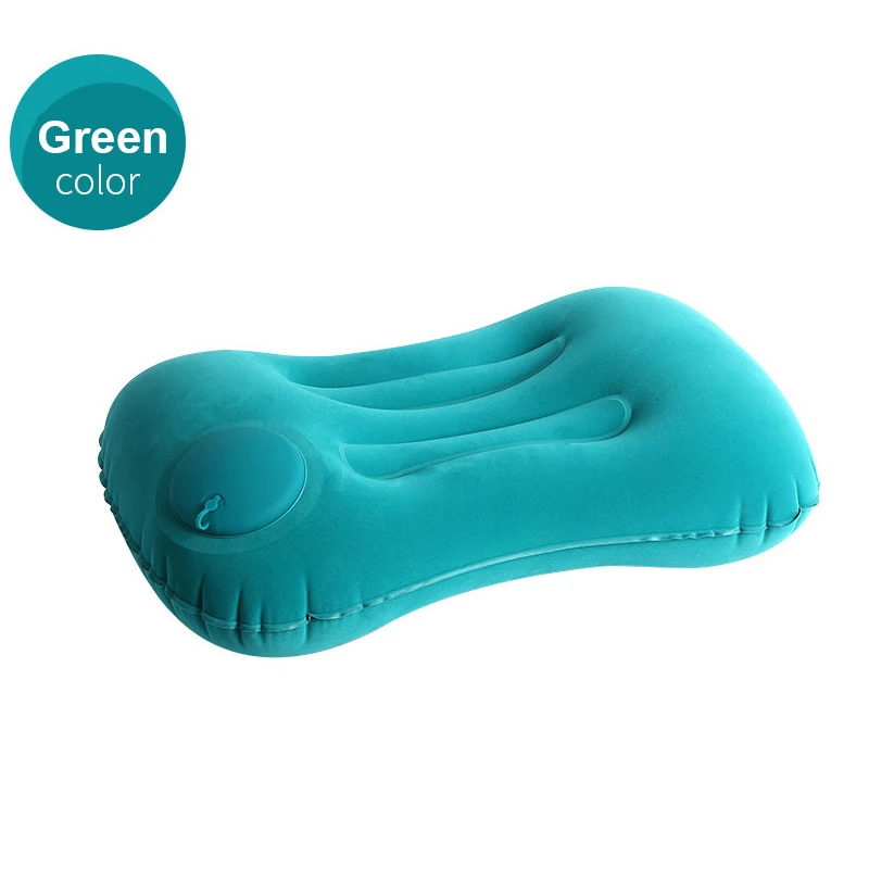 Ultra-Soft Portable Travel Pillow - Inflatable Cushion for Camping, Office, and Car