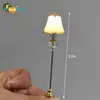 New 1PC 1:25 Mini Lighting Table Lamp Floor Lamp Dollhouse Miniatures Bedroom Floor Lamp Accessories 1