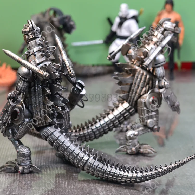 2PCS Big Godzilla Earth MechaGodzilla Figuras Rei Angola