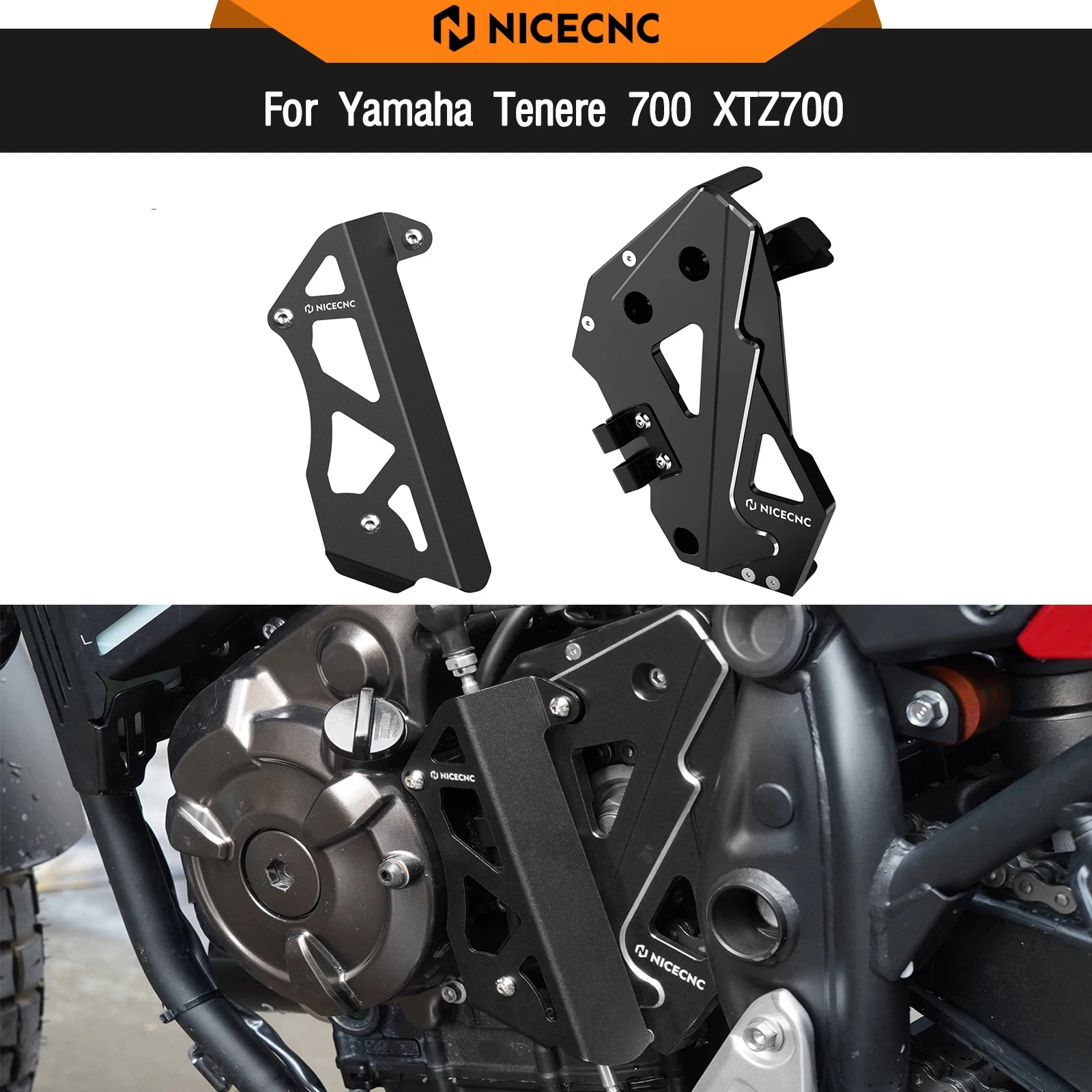 Für Yamaha Tenere 700 T700 XTZ 700 2019-2024 Getriebe Shift Linkage Kettenschutz Abdeckung TENERE 700 Rally Edition 2020-2024 T7 XTZ 700