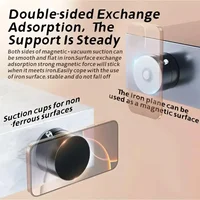 Mini Foldable Mobile Phone Holder Vacuum Suction Cup Holder Magnetic Car Phone Holder For iPhone/ Android Phone Accessories - Image 4