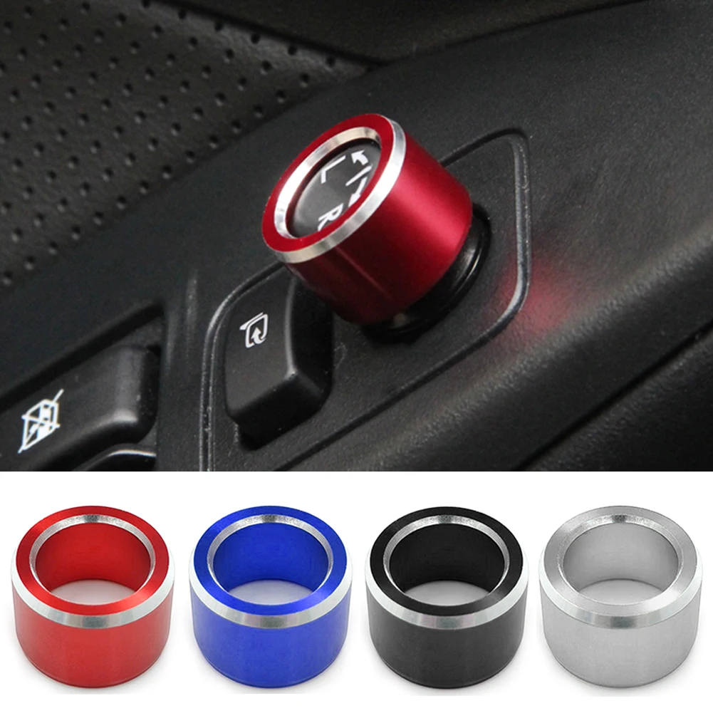 4Pcs Knob Cover For Subaru Crosstrek Impreza 2024-2026 Accessories, 2025-2026 Forester, 20-25 Legacy Outback, 22-25 WRX 23-25 Ascent, Volume Tune Start Stop Button Ring Rear Mirror Knob Cover (Blue - View #5