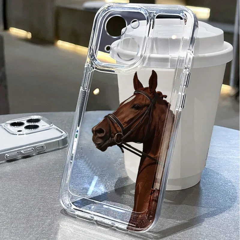 Elegant Animal Horse Soft Phone Cover Case