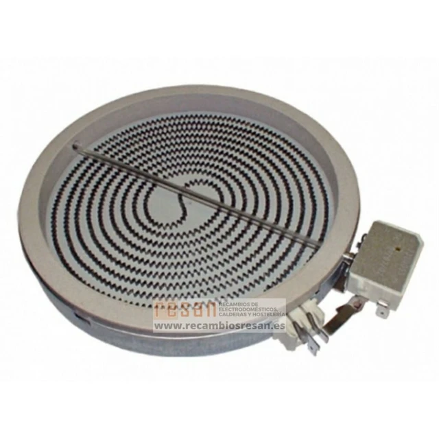 Resistencias Calefactores Placa vitroceramica 1500w 230v 180 mm. 1 circuito  Universal bombilla, junta, resistencia, termostato, placa, bisagra,  inyector, temporizador, ventilador, termopar, cristal, puerta, sonda, ntc,  - AliExpress