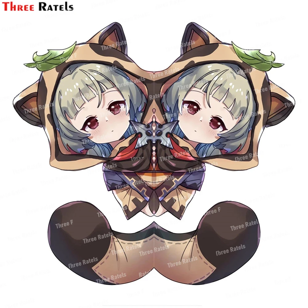 

Three Ratels J380 Sayu Geshin ударные наклейки и наклейки для школьных подарков Водонепроницаемый защищенный материал виниловый материал