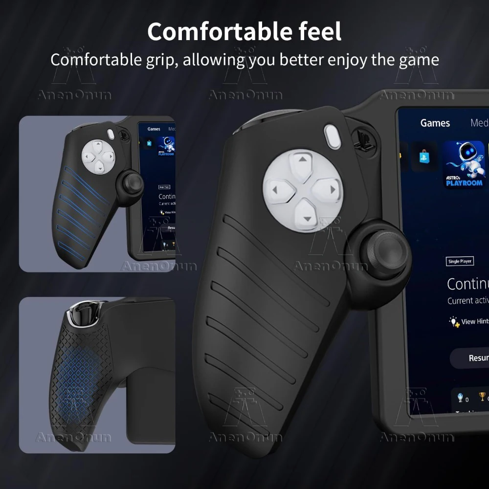Silicone Shockproof Non-Slip Protective Case - Black