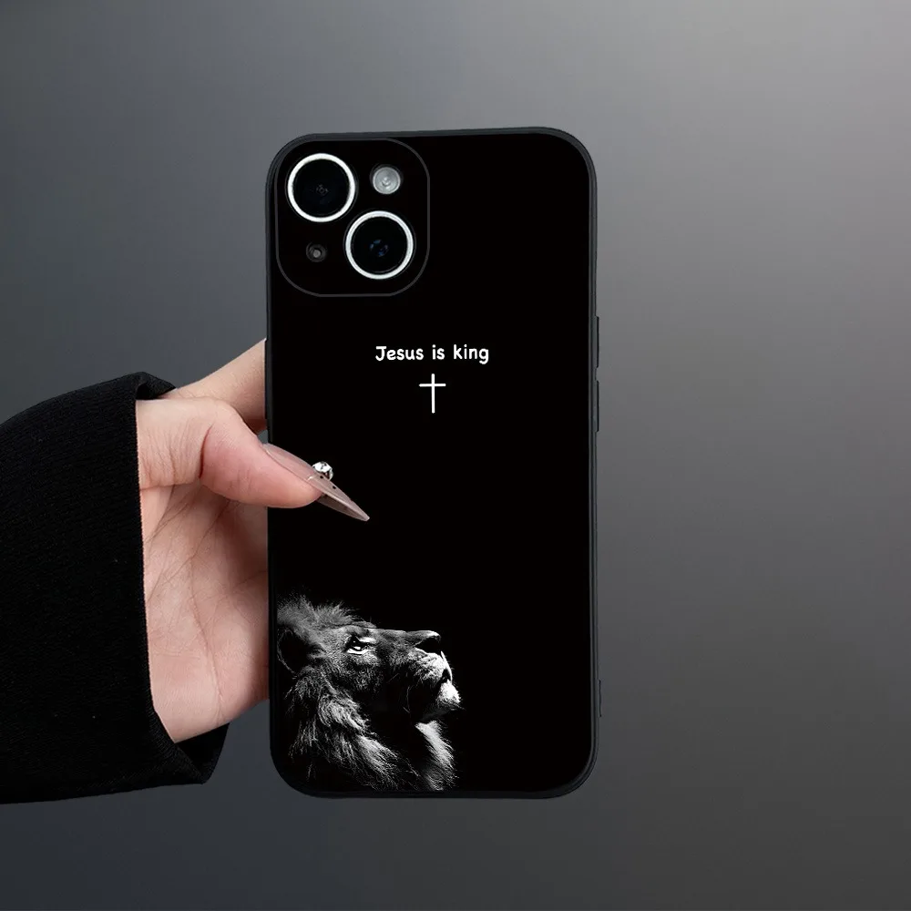 Personalized and creative minimalist wind lion cross Commuter Series Case for iPhone 17,11,12,13,14 pro max, 15 pro max