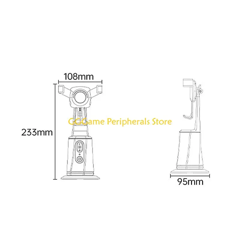 조절기 무게 변환기 휴대폰 마운트를 따라가는 U55B 자동 얼굴 추적 무료 동영상 블로깅