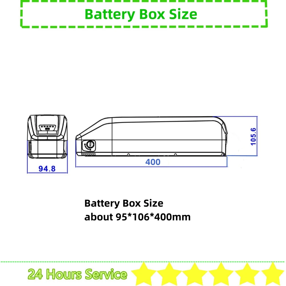 Enhanced Down Tube Ebike Battery Case with Cell Holders and Spacers