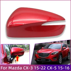 Wing Side Mirror Shell Housing For Mazda CX5 CX-5 2015 2016 CX-3 2015-2022 External Rearview Mirror Cover Cap Housing Painted