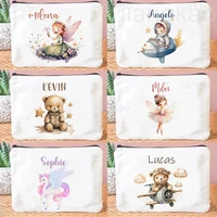 Personalized Pencil Case Custom Name Stationery Supplies Storage Bags Travel Toiletry Pouch Makeup Bag Boys Girls Birthday Gifts 1
