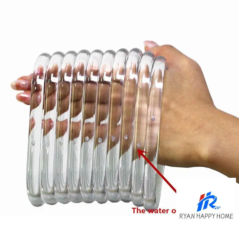 20Pcs Transparent Bag Handle Replacement D Shape Handbag Purse Handle For Handmade Beach Bag Handbags Purse Handles